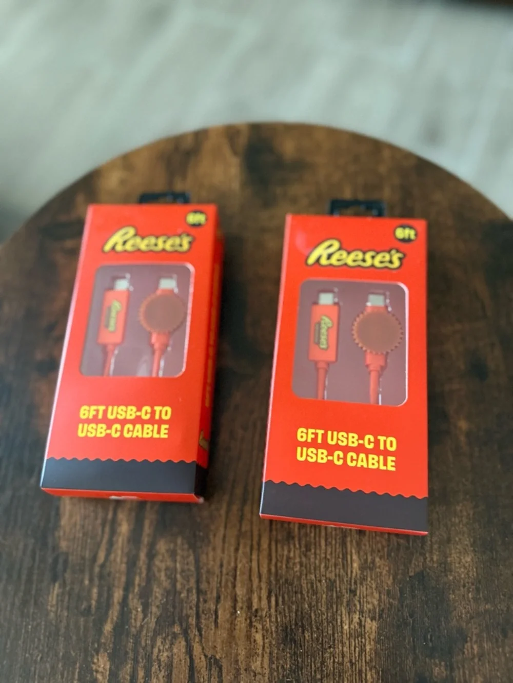 2 6ft USB-C to USB-C Charging Cable - Red & Orange